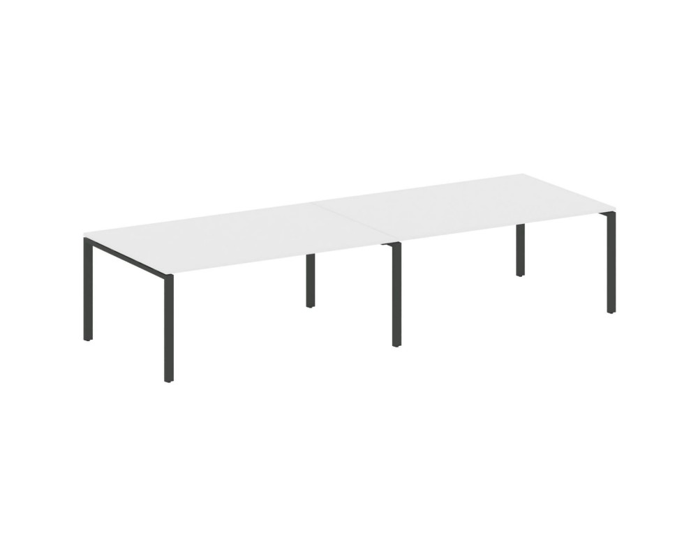 Переговорный стол (2 столешницы) на П-образном м/к 360x123,5x75 Metal System
