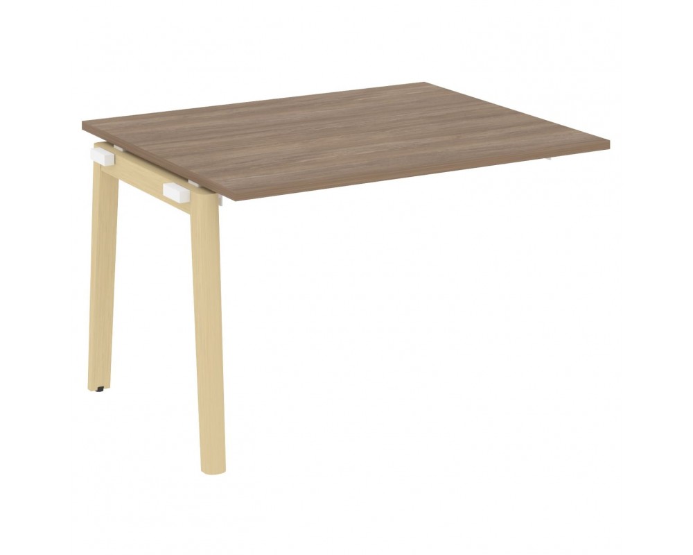 Проходной наборный элемент переговорного стола, опоры - массив дерева 118x98x75 Onix Wood