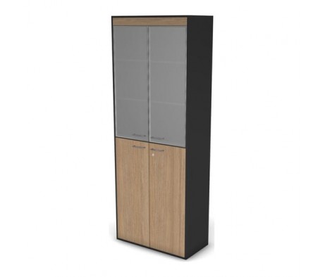 Шкаф комбинированный, высокий с замком Loft Defo, Matrix New