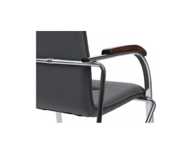 Стул Самба с деревянными подлокотниками SMB-02H Хром гальв. images