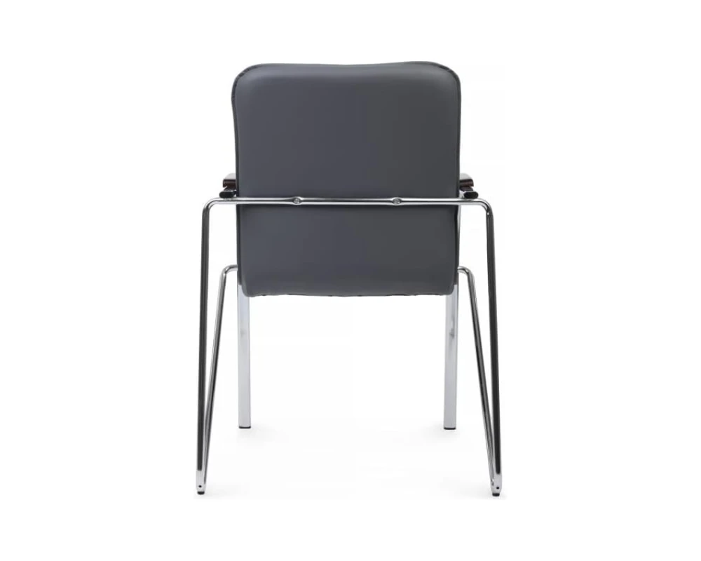 Стул Самба с деревянными подлокотниками SMB-02H Хром гальв.