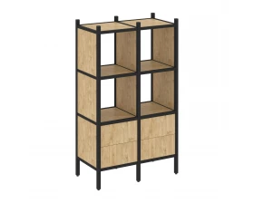 Прямой стеллаж L-03 862x446x1458 Loft images