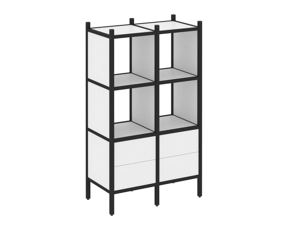 Прямой стеллаж L-03 862x446x1458 Loft