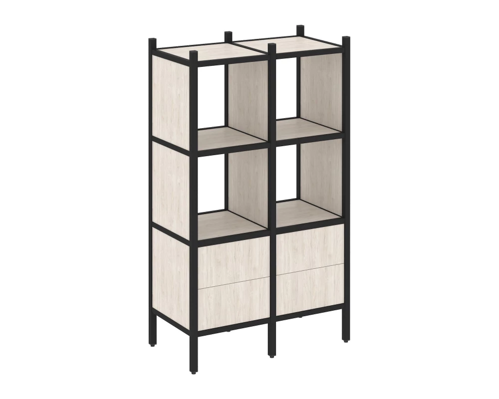 Прямой стеллаж L-03 862x446x1458 Loft