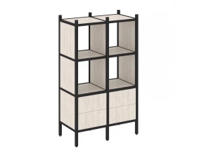 Прямой стеллаж L-03 862x446x1458 Loft images