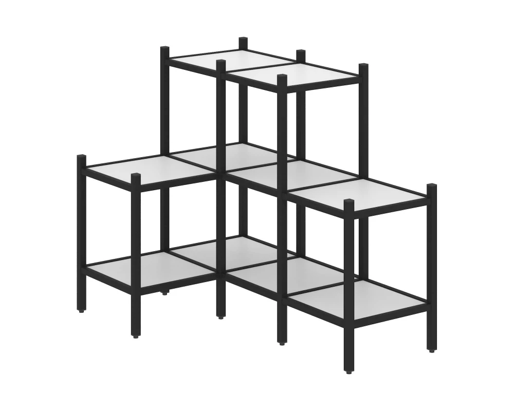 Угловой внутренний стеллаж L-37 862x1278x1047 Loft