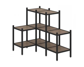 Угловой внутренний стеллаж L-37 862x1278x1047 Loft images