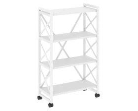 Стеллаж на колесных опорах - 4 полки 800х400х1334 Loft images