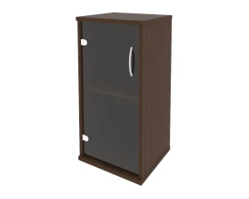 Шкаф низкий узкий левый 1 низкая дверь стекло Рива / Riva images