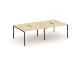 Рабочая станция 2-х сторон. на П-образном каркасе 40 мм 2760x1432x750 Style Project images