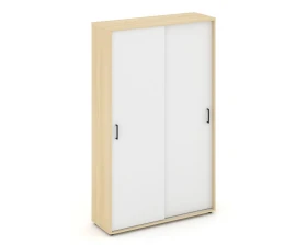 Шкаф-купе для одежды с полками и выдвижной штангой в каждой секции 1200x400x1982 зад. стенка HDF Стайл Проджект / Style Project images