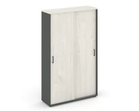 Шкаф-купе для одежды с полками и выдвижной штангой в каждой секции 1200x400x1982 зад. стенка HDF Стайл Проджект / Style Project images