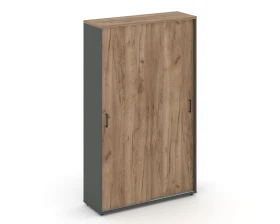 Шкаф-купе с полками в 2-х секциях 1200x400x1982 зад. стенка HDF Стайл Проджект / Style Project images