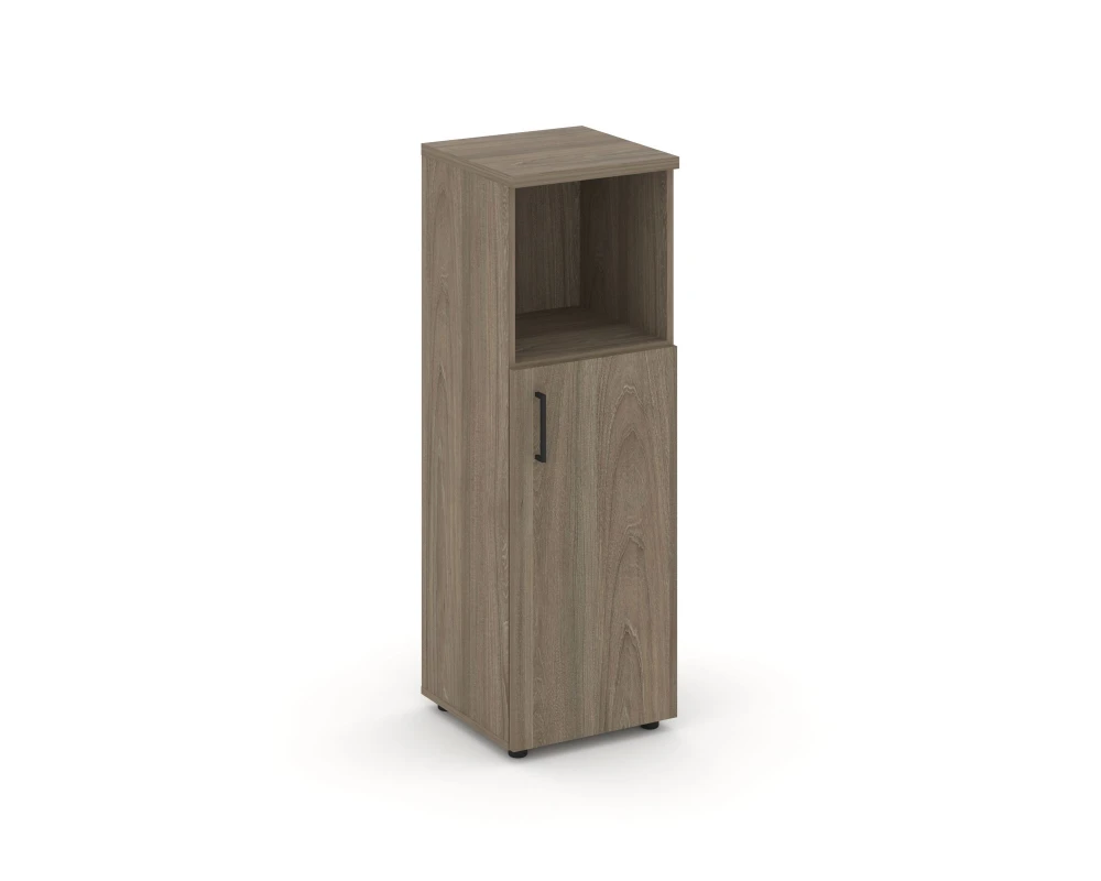 Шкаф средний узкий правый закрытый с нишей 400x400x1203 зад. стенка HDF Стайл Проджект / Style Project