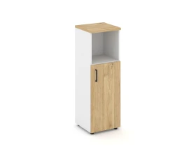 Шкаф средний узкий правый закрытый с нишей 400x400x1203 зад. стенка HDF Стайл Проджект / Style Project images