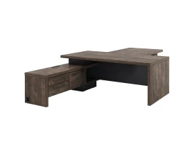 Стол руководителя с опорной тумбой T-820л.1000 Торстон images