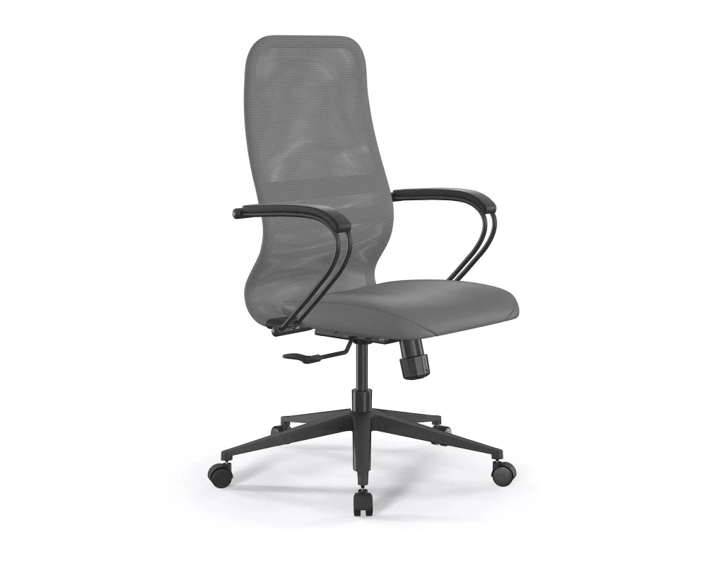 Кресло ErgoLife SynchroSit 8 B2-9K M25.B11.G19.W02 (подл.2) Сетка/Экокожа, Серый