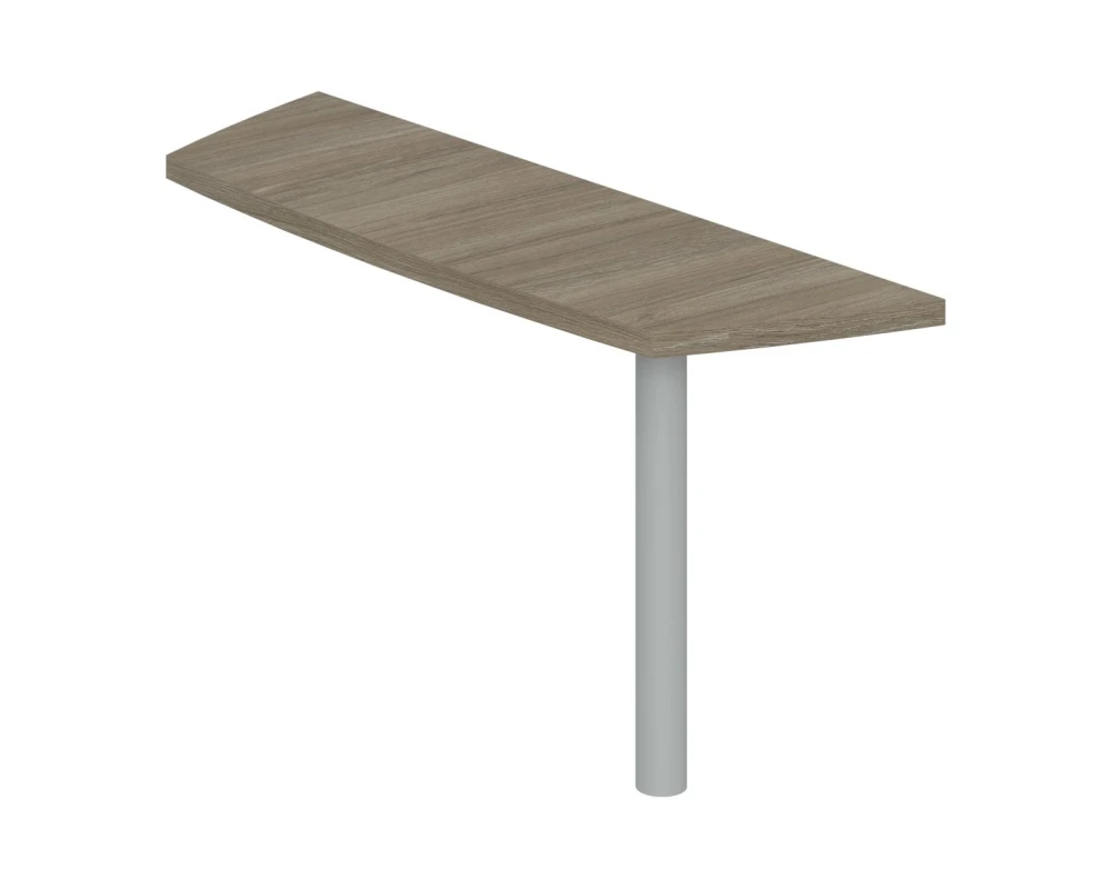 Приставка боковая большая на опорную тумбу Винг / Wing Дуб темный